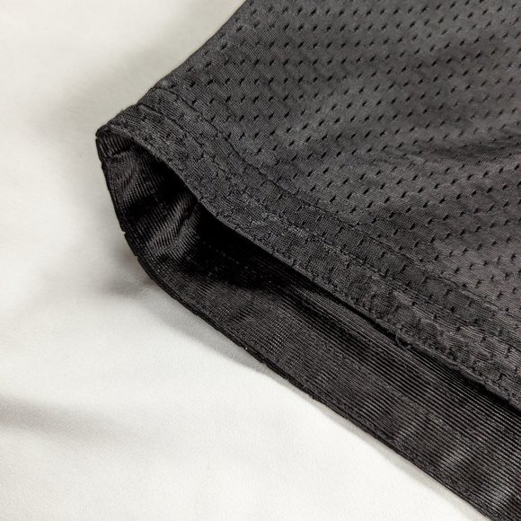 Black Mesh/Dazzle Reversible Basketball Shorts - Picture 2 of 6